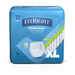 FitRight Unisex Extra Adult Pull-Up Underwear provides maximum absorbency and odor control. The blue-packaged briefs include 20 pieces labeled SensiSoft, fitting size 56-68 inches (142-173 cm), featuring a large XL and an image of a disposable brief.