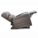 The Golden Tech PR545 Comforter Recliner in brown, featuring Zero Gravity+ (ZG+) positioning, is shown in profile. Fully reclined, it highlights cushioned leg support and a padded backrest with smooth upholstery and an elevated footrest for enhanced relaxation.