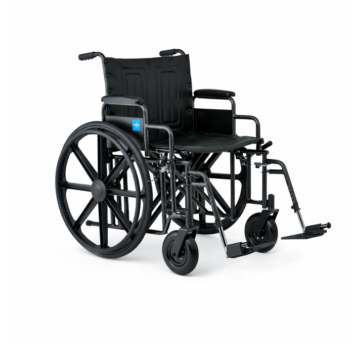 Medline Guardian Extra-Wide Bariatric Wheelchairs - Open Box