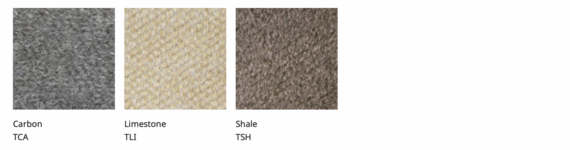 Golden High Performance fabric swatches