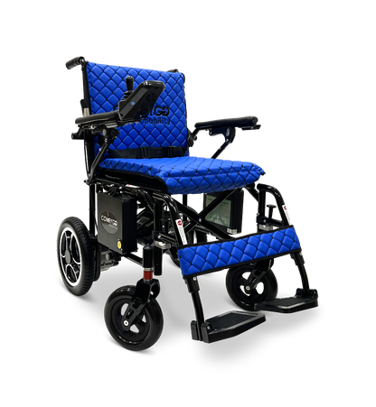 ComfyGo X-7 Lightweight Foldable Electric Wheelchair  - Only 40 lbs Blue