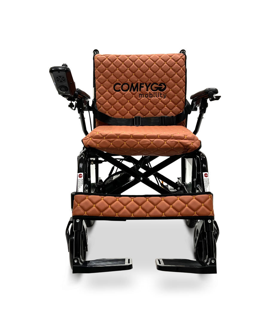 ComfyGo X-7 Lightweight Foldable Electric Wheelchair  - Only 40 lbs Taba
