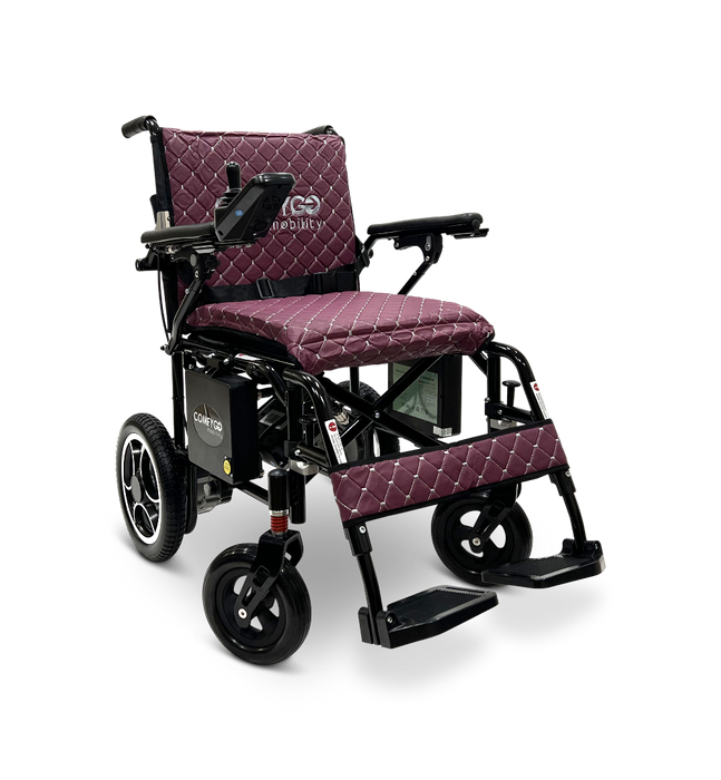 ComfyGo X-7 Lightweight Foldable Electric Wheelchair  - Only 40 lbs Purple