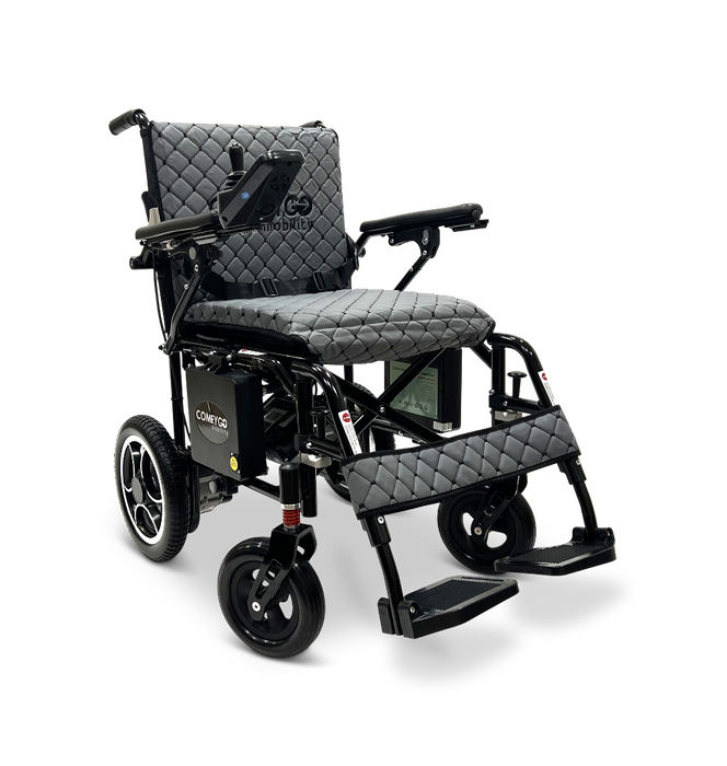 ComfyGo X-7 Lightweight Foldable Electric Wheelchair  - Only 40 lbs Gray