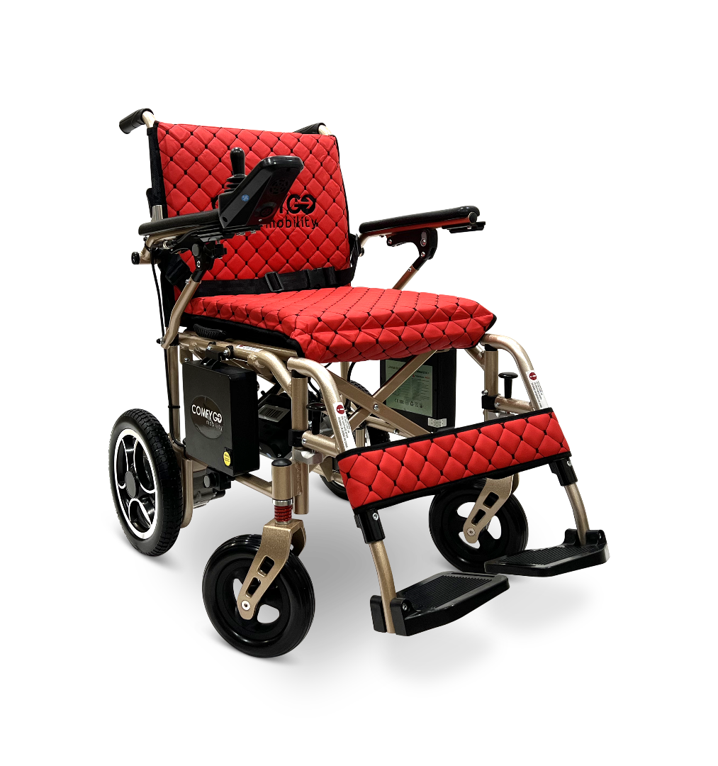 ComfyGo X-7 Lightweight Foldable Electric Wheelchair  - Only 40 lbs 