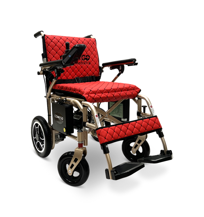 ComfyGo X-7 Lightweight Foldable Electric Wheelchair  - Only 40 lbs 