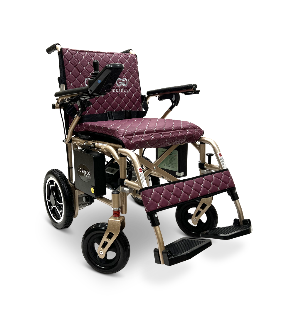 ComfyGo X-7 Lightweight Foldable Electric Wheelchair  - Only 40 lbs 