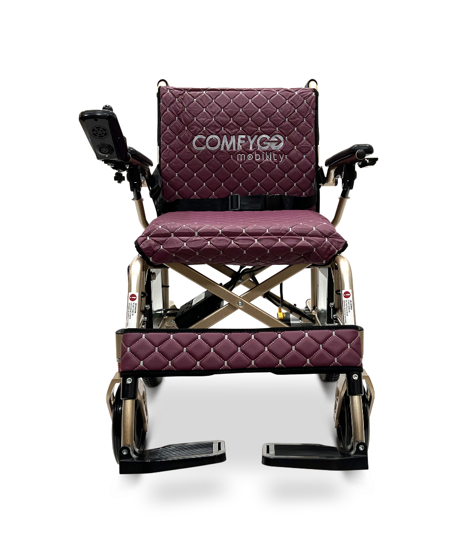 ComfyGo X-7 Lightweight Foldable Electric Wheelchair  - Only 40 lbs 