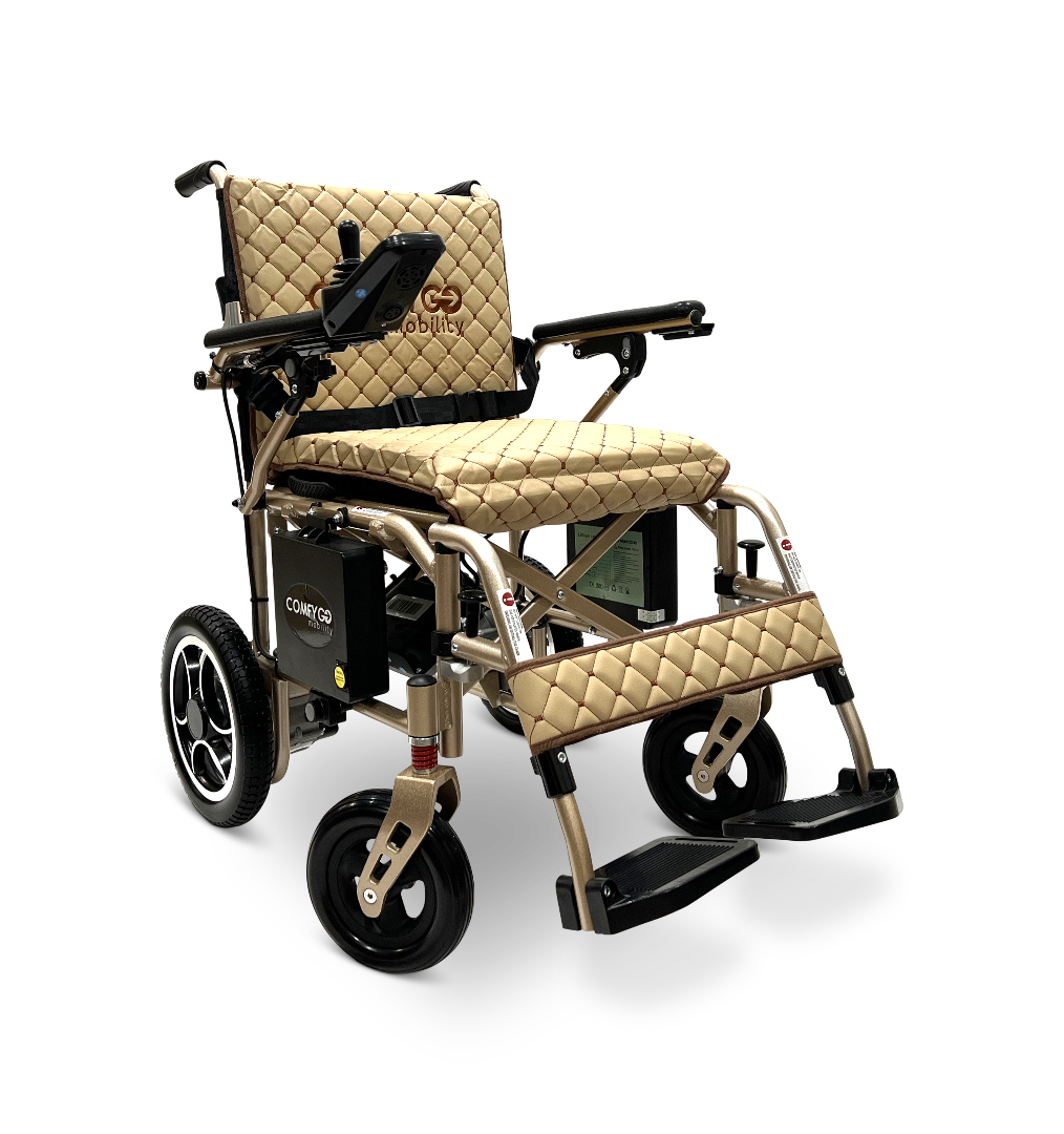 ComfyGo X-7 Lightweight Foldable Electric Wheelchair  - Only 40 lbs 