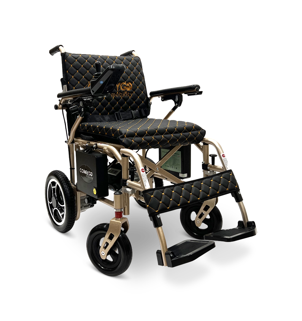 ComfyGo X-7 Lightweight Foldable Electric Wheelchair  - Only 40 lbs 