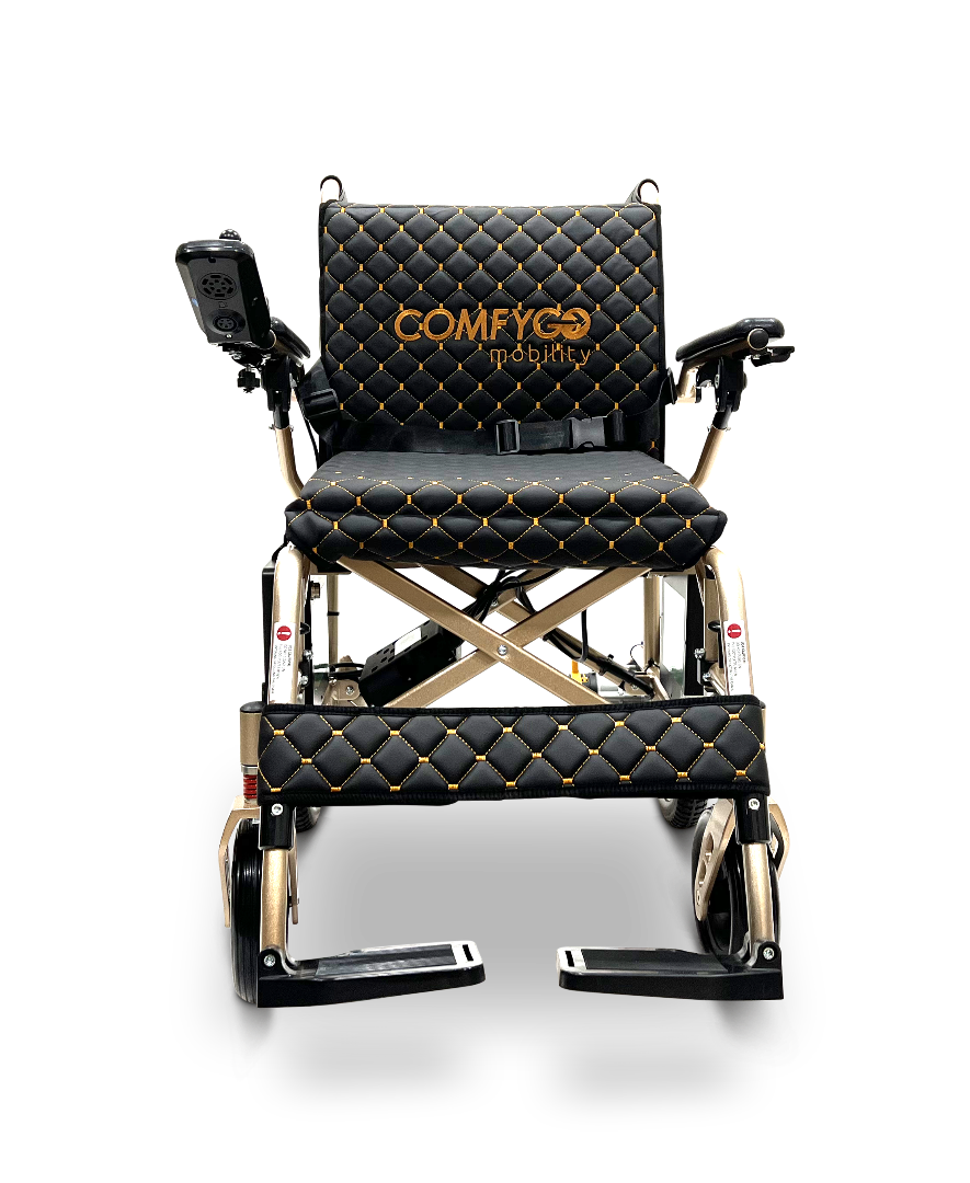 ComfyGo X-7 Lightweight Foldable Electric Wheelchair  - Only 40 lbs 