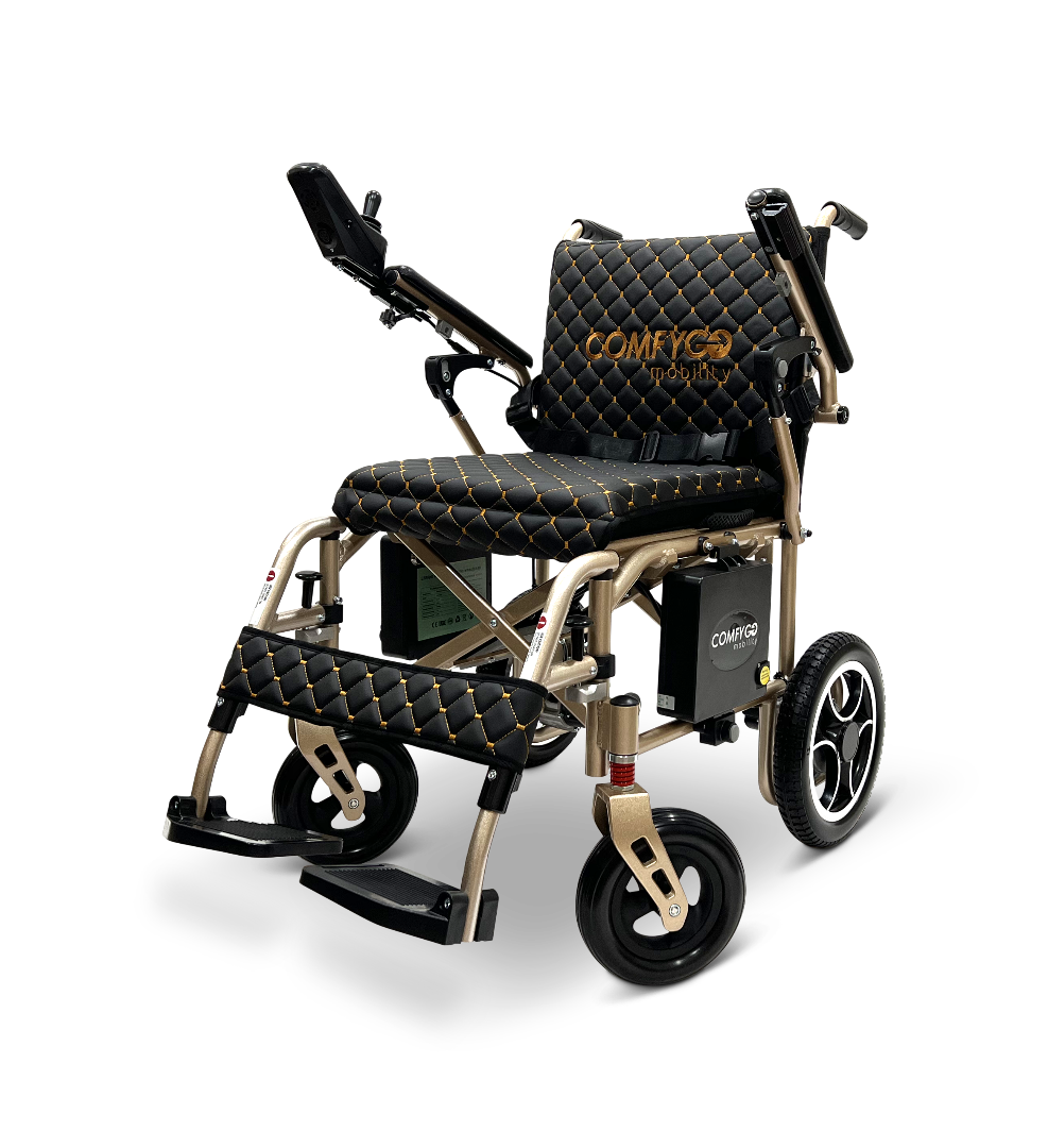 ComfyGo X-7 Lightweight Foldable Electric Wheelchair  - Only 40 lbs 