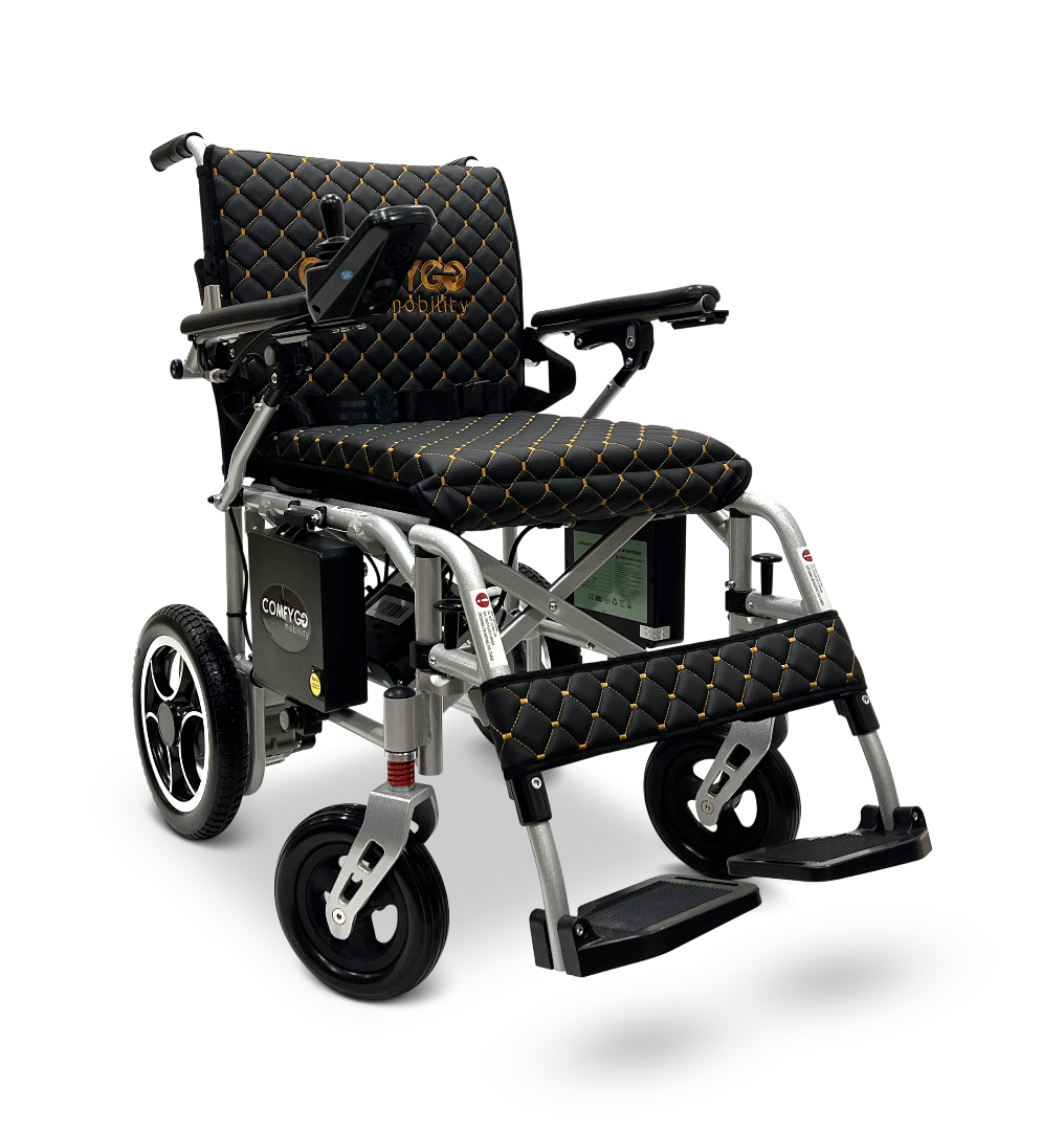 ComfyGo X-7 Lightweight Foldable Electric Wheelchair  - Only 40 lbs 