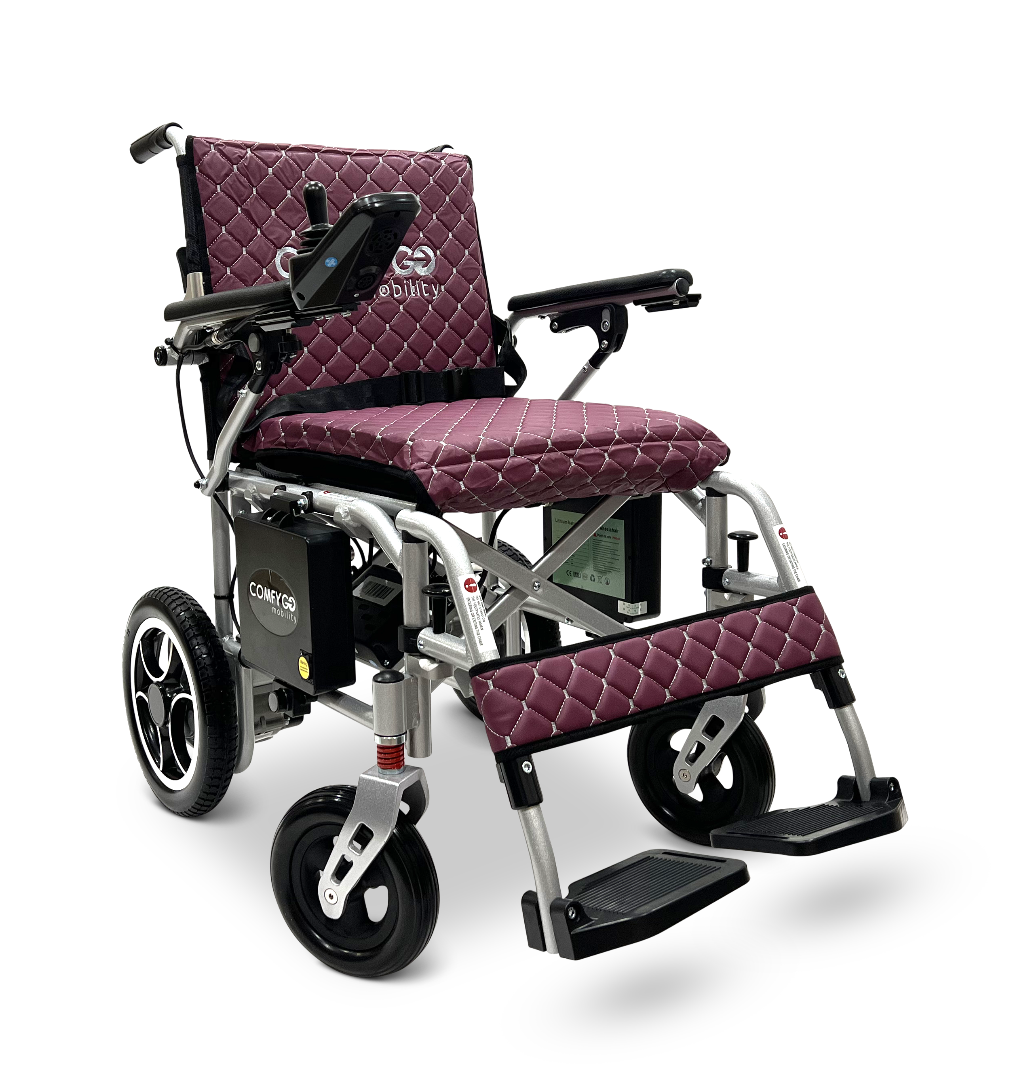 ComfyGo X-7 Lightweight Foldable Electric Wheelchair  - Only 40 lbs 