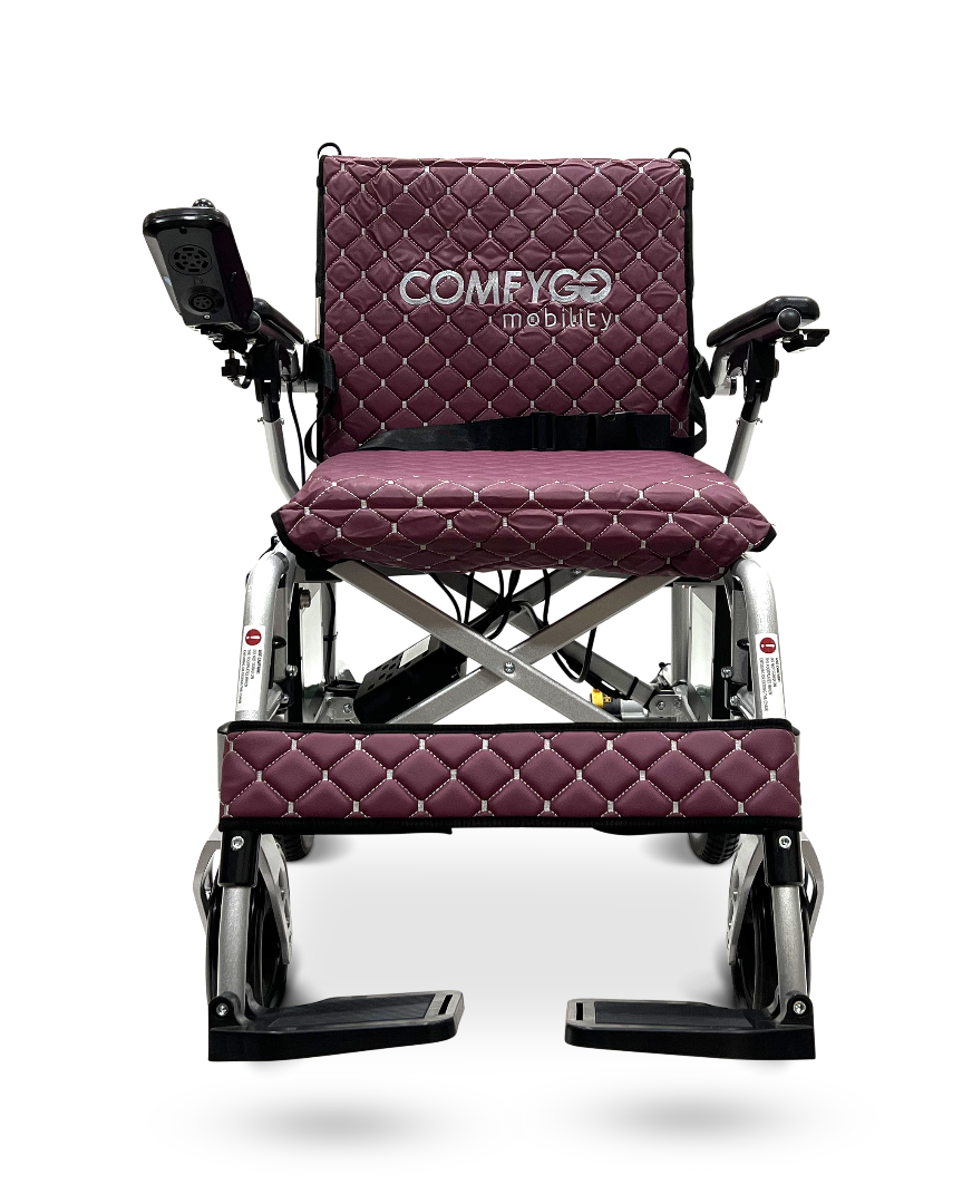 ComfyGo X-7 Lightweight Foldable Electric Wheelchair  - Only 40 lbs 