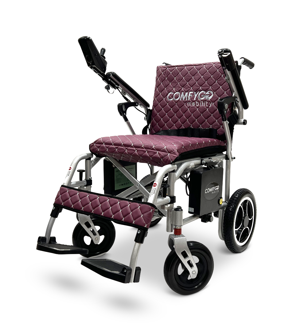 ComfyGo X-7 Lightweight Foldable Electric Wheelchair  - Only 40 lbs 
