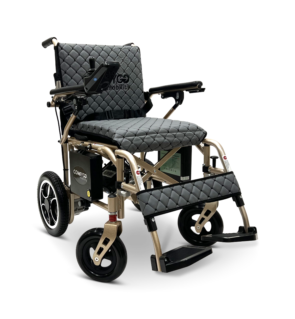 ComfyGo X-7 Lightweight Foldable Electric Wheelchair  - Only 40 lbs 