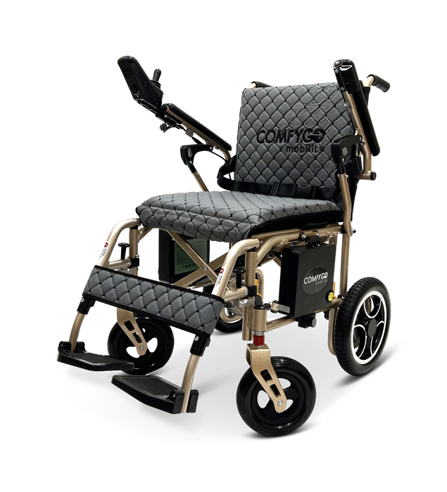 ComfyGo X-7 Lightweight Foldable Electric Wheelchair  - Only 40 lbs 