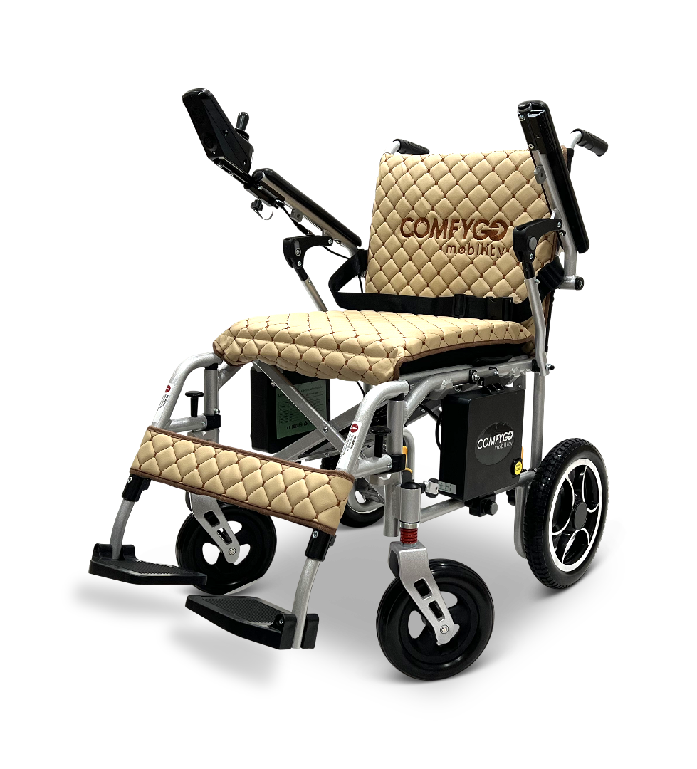 ComfyGo X-7 Lightweight Foldable Electric Wheelchair  - Only 40 lbs 