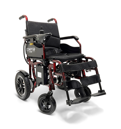 ComfyGo X-6 ComfyGO Lightweight Electric Wheelchair Red