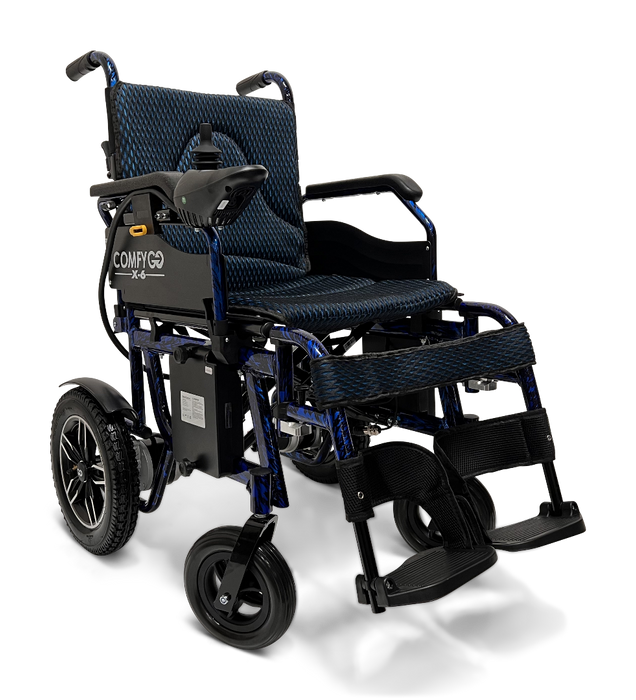 ComfyGo X-6 ComfyGO Lightweight Electric Wheelchair Blue