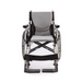 The Karman S-Ergo 105 Wheelchair with Fixed Footrest & Ergonomic Seat is depicted front-facing on a white background. It boasts a metallic frame, cushioned armrests and footrests, large rear wheels, and smaller front wheels, offering lightweight comfort and mobility.