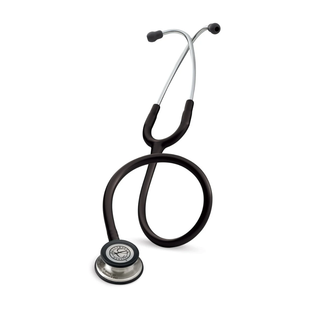 Black Littmann® Classic III™ Stethoscope with a dual-sided chestpiece and silver eartubes.