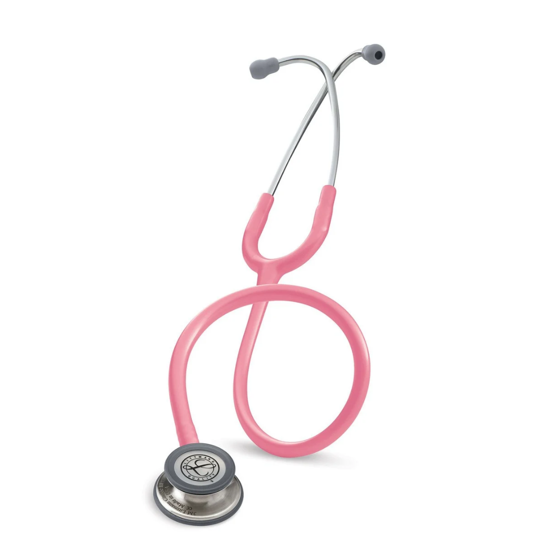 Pink Littmann® Classic III™ Stethoscope with a dual-sided chestpiece.