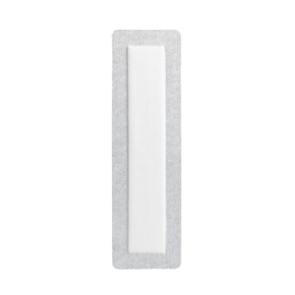 Medline Bordered Gauze Adhesive Island Wound Dressings are rectangular, white bandages featuring a soft absorbent pad at the center with a non-adherent contact layer, shown on a plain white background.