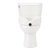 The Medline 5 Raised Easy Locking Toilet Seat with Microban Treatment offers a secure, elevated design for added comfort and hygiene when placed on your existing toilet.