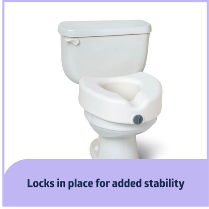 Medline Bariatric 5" Raised Locking Toilet Seat