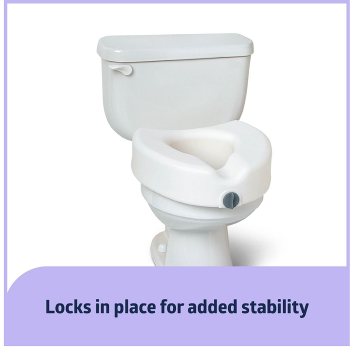 Medline Bariatric 5" Raised Locking Toilet Seat