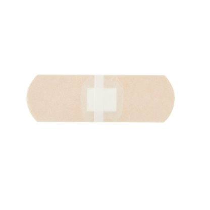 A Medline Large Adhesive Pressure Bandage, featuring rounded edges and a central white pad, is displayed against a plain white background.