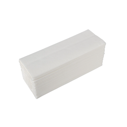 Medline Multifold Paper Towels are stacked neatly on a white background, ideal for hygienic hand drying.