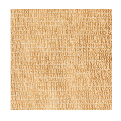 Light brown, textured square paper resembling recycled kraft—similar to packaging for Medline Non-Sterile Tam Self-Adherent Wrap Short Rolls—features a subtle grid and wavy lines, photographed on a white background.