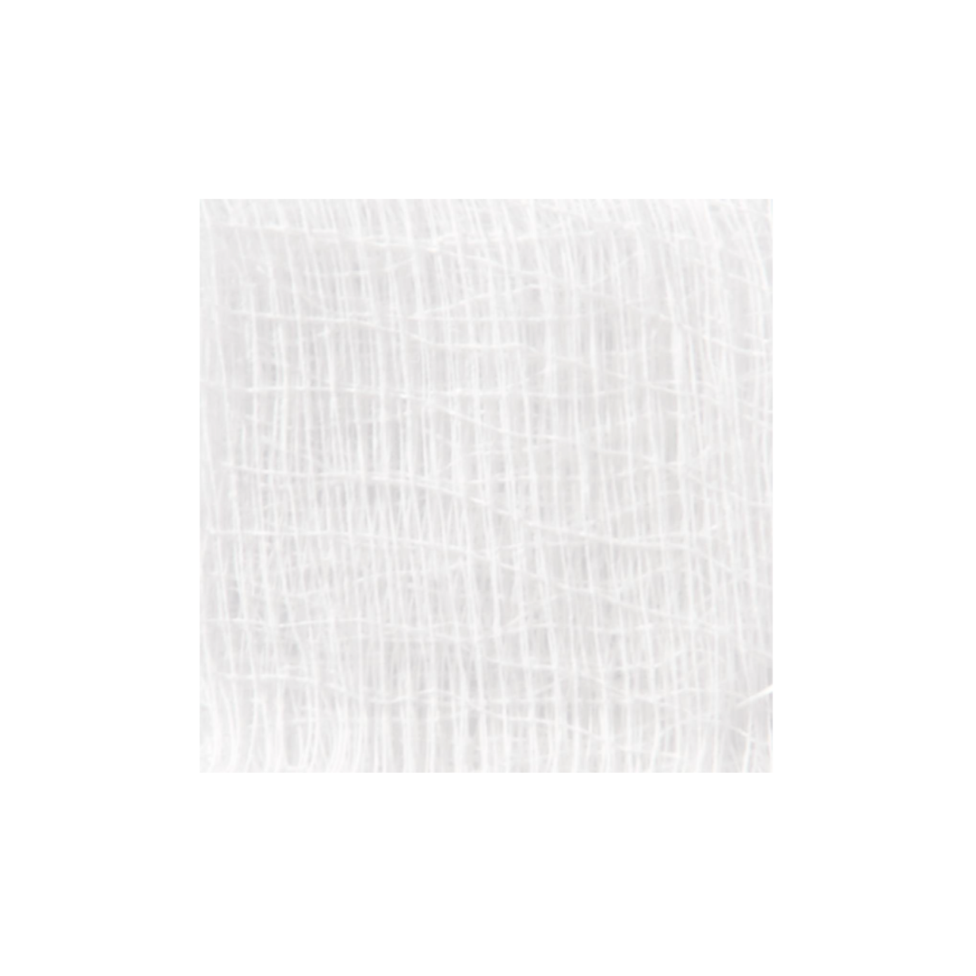 Close-up of a Medline Nonsterile 100% Cotton Woven Gauze Sponge, showing its square, grid-like, semi-transparent texture on a plain white background, typical of gauze sponges used in medical settings.