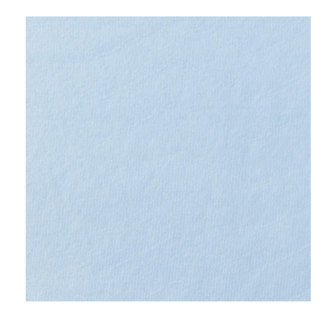 A Medline Quick Dry Poly Laminated Reusable Underpad, 34 x 36, in light blue with a textured quick-dry face fabric, is displayed against a white background.