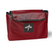 The Medline Side Bag for Transport Chairs & Wheelchairs is a red nylon accessory with black trim and a black Medline logo with a white star. Its water-resistant build makes it perfect for daily wheelchair use.