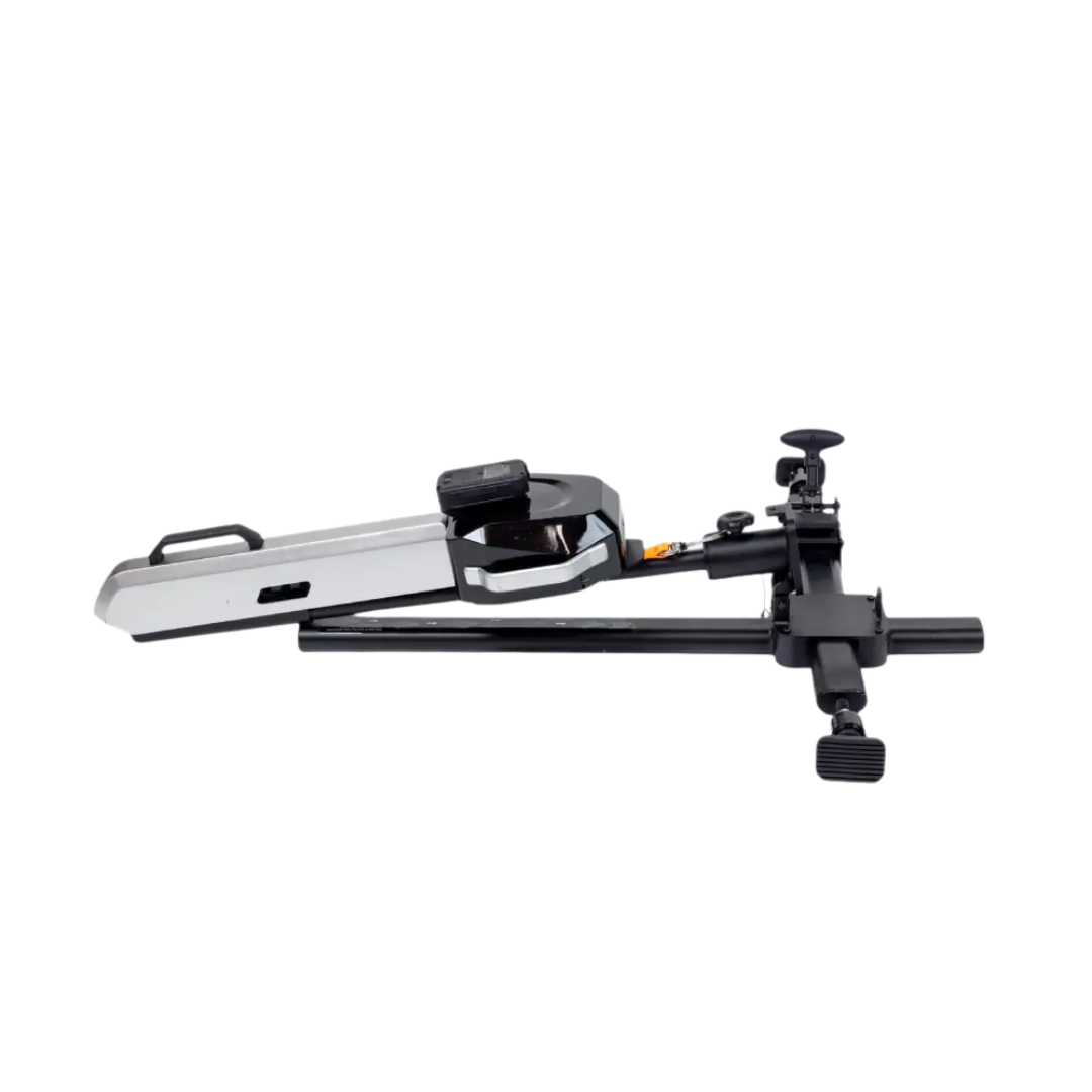 The Monarch Atlas 4 Portable Car Lift - Mobility Aid Lifter, featuring a sleek metallic frame and adjustable support arms, is displayed against a crisp white background—no actual product description text is provided.