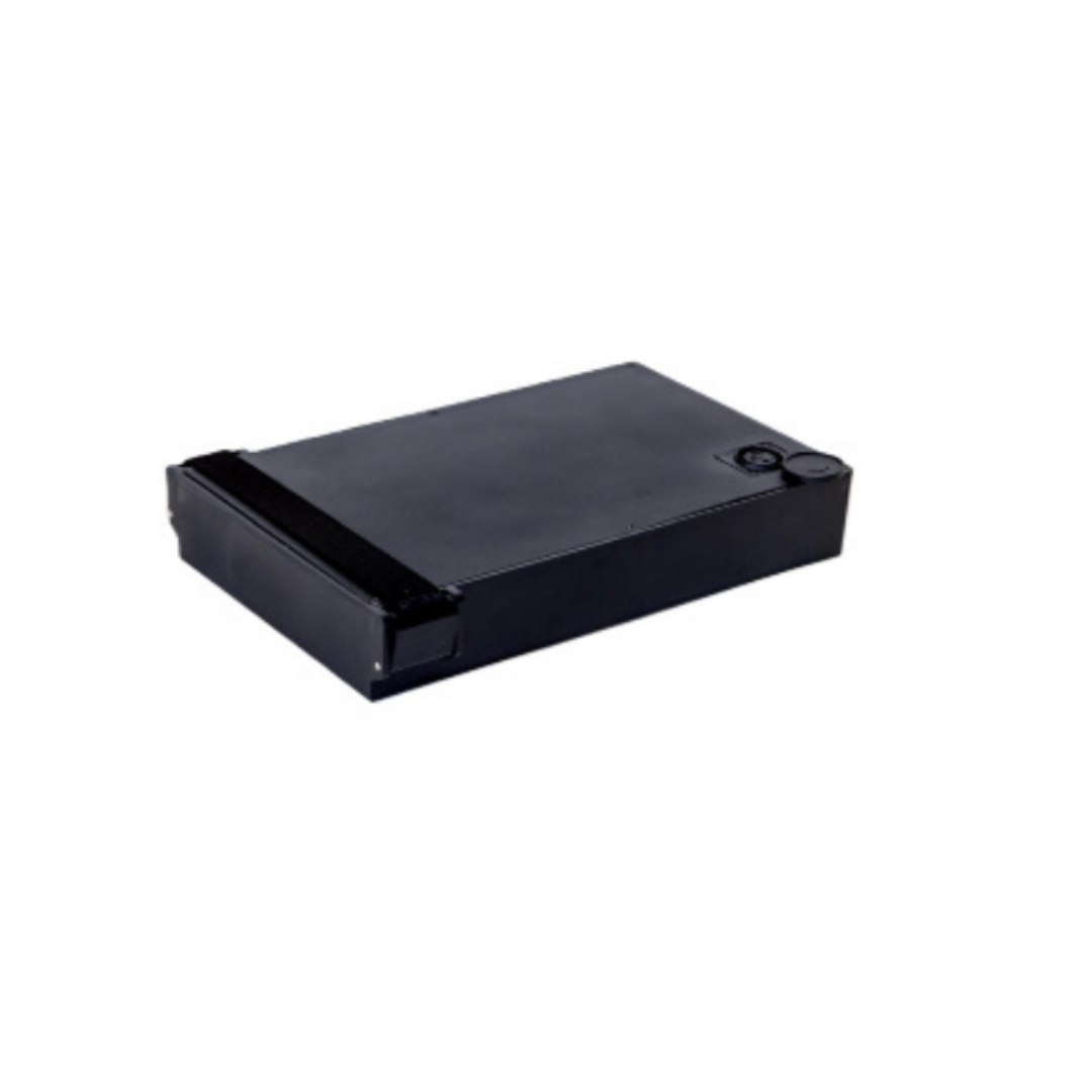 A lithium ion extra battery for Monarch Mobility Scooters is shown on a plain background—perfect for ensuring uninterrupted scooter journeys, much like having backup supplies keeps your plans organized and stress-free.