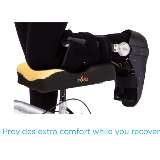 The Nova Medical Knee fleece pad For Knee Walkers provide extra comfort while you recover