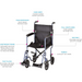 Nova Medical Lightweight Aluminum Transport Chair 329