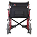 Nova Medical HD Bariatric Transport Chair with 12" Wheels & Extra Wide Seat Red 332R