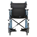 Nova Medical Lightweight Transport Chair with Locking Hand Brakes an XL Wheels Blue 352B