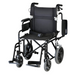 Nova Medical Lightweight Transport Chair with Locking Hand Brakes an XL Wheels Black 352BK