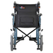 Nova Medical Lightweight Transport Chair with Locking Hand Brakes an XL Wheels Blue 352B