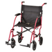 Nova Medical Ultra Lightweight Folding Transport Chair 379R red