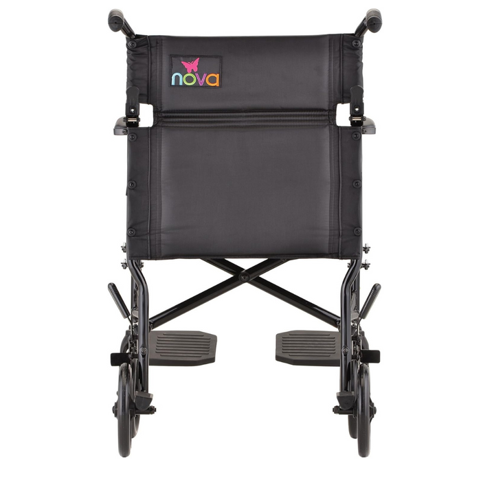 Nova Medical Ultra Lightweight Folding Transport Chair 379BL Black