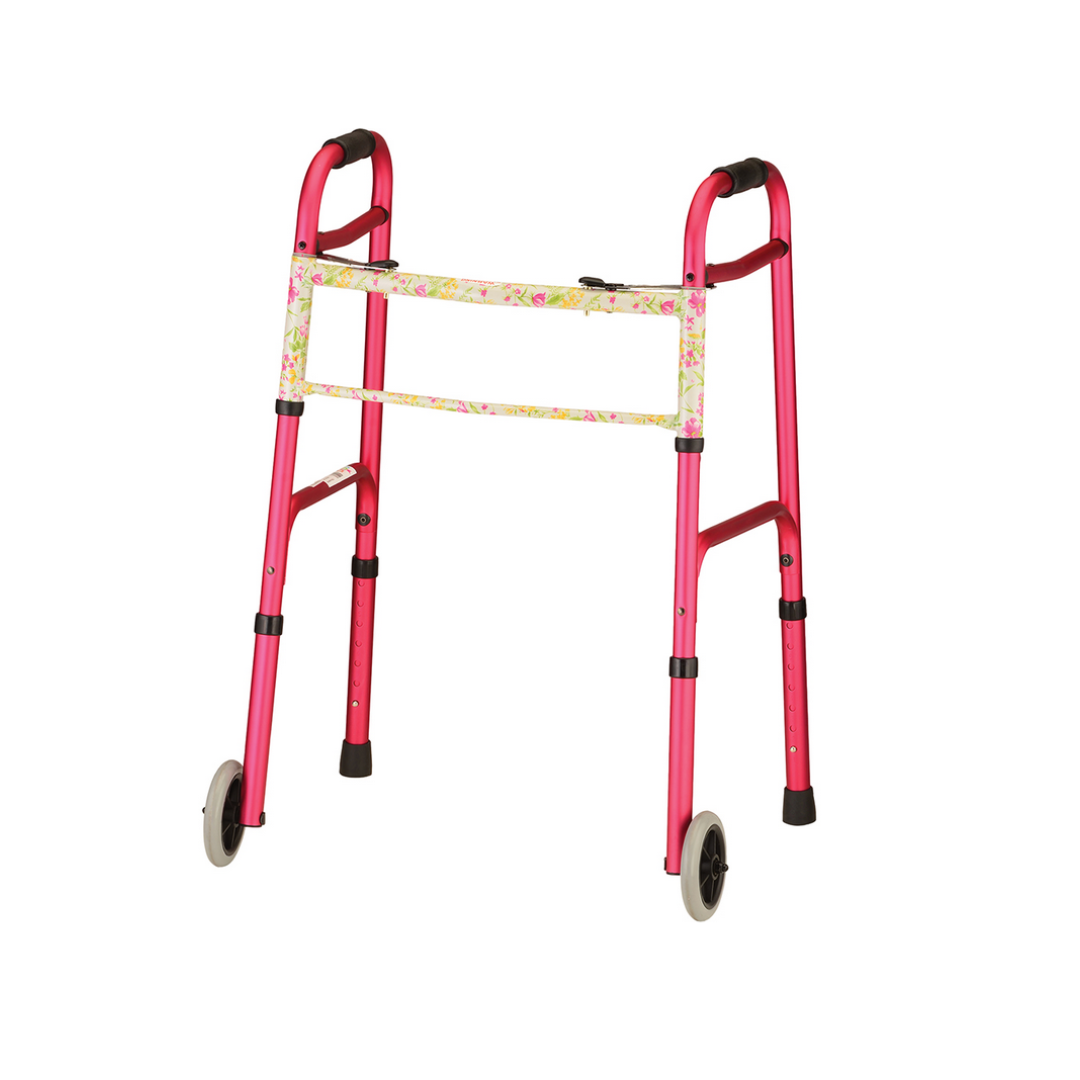 Nova Medical Folding Designer Walker With 5" Wheels