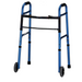 Nova Medical Folding Designer Walker With 5" Wheels Blue